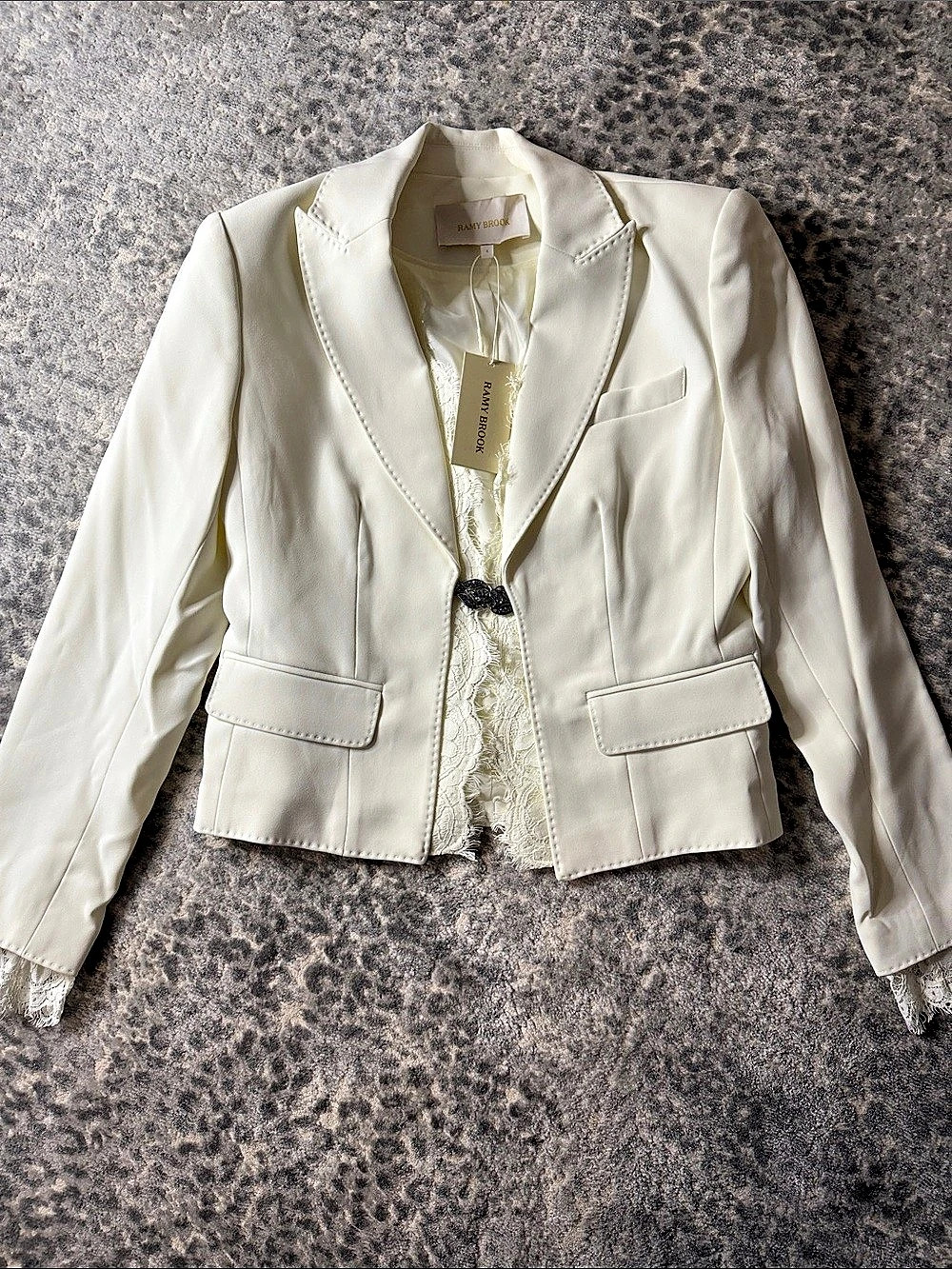 Ramy Brook Adela Buckle Cropped Jacket